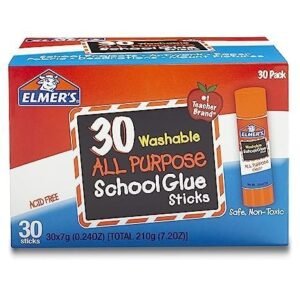 Elmer's All Purpose School Glue Sticks, Washable, 7 Gram, 30 Count